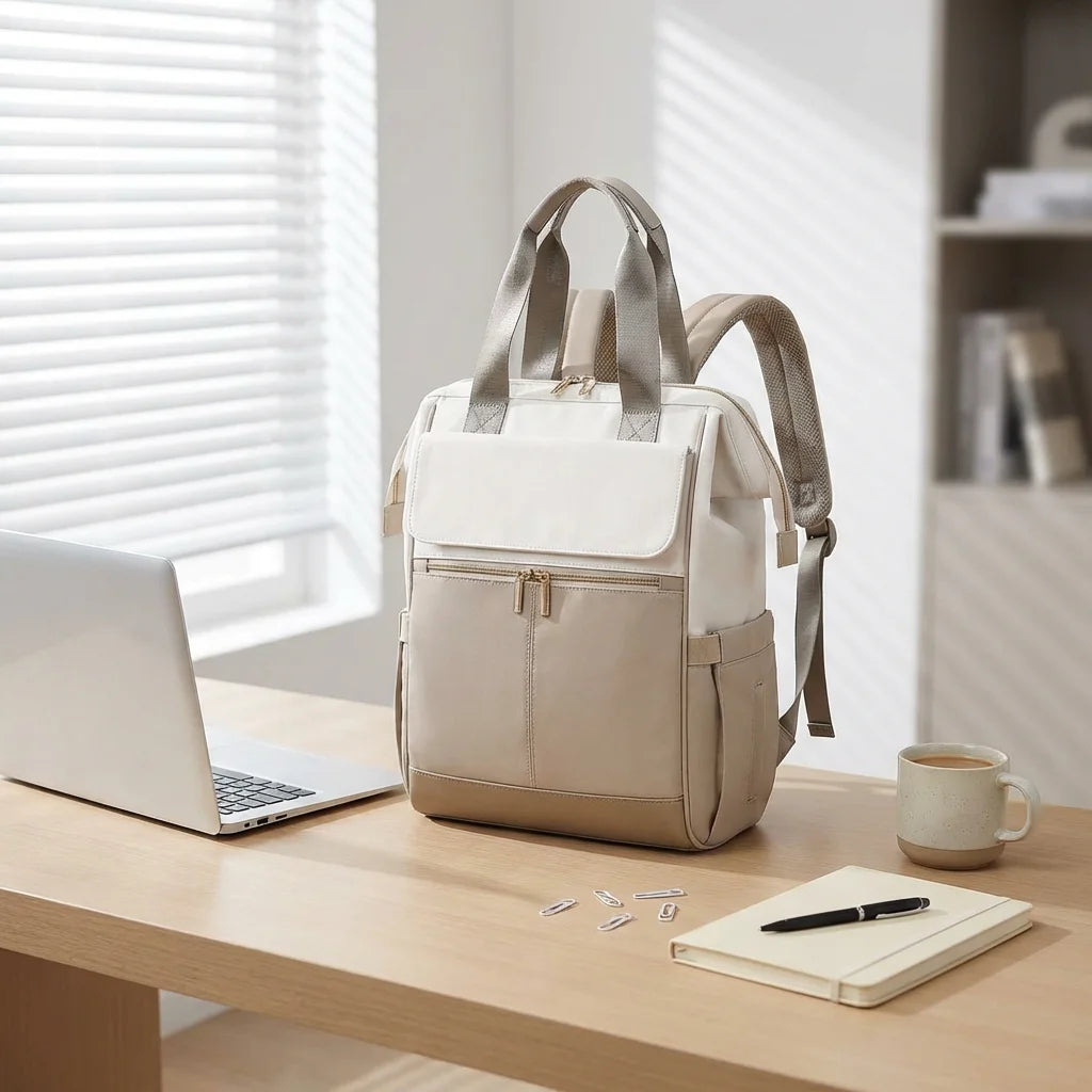 Emerald folding mummy backpack white