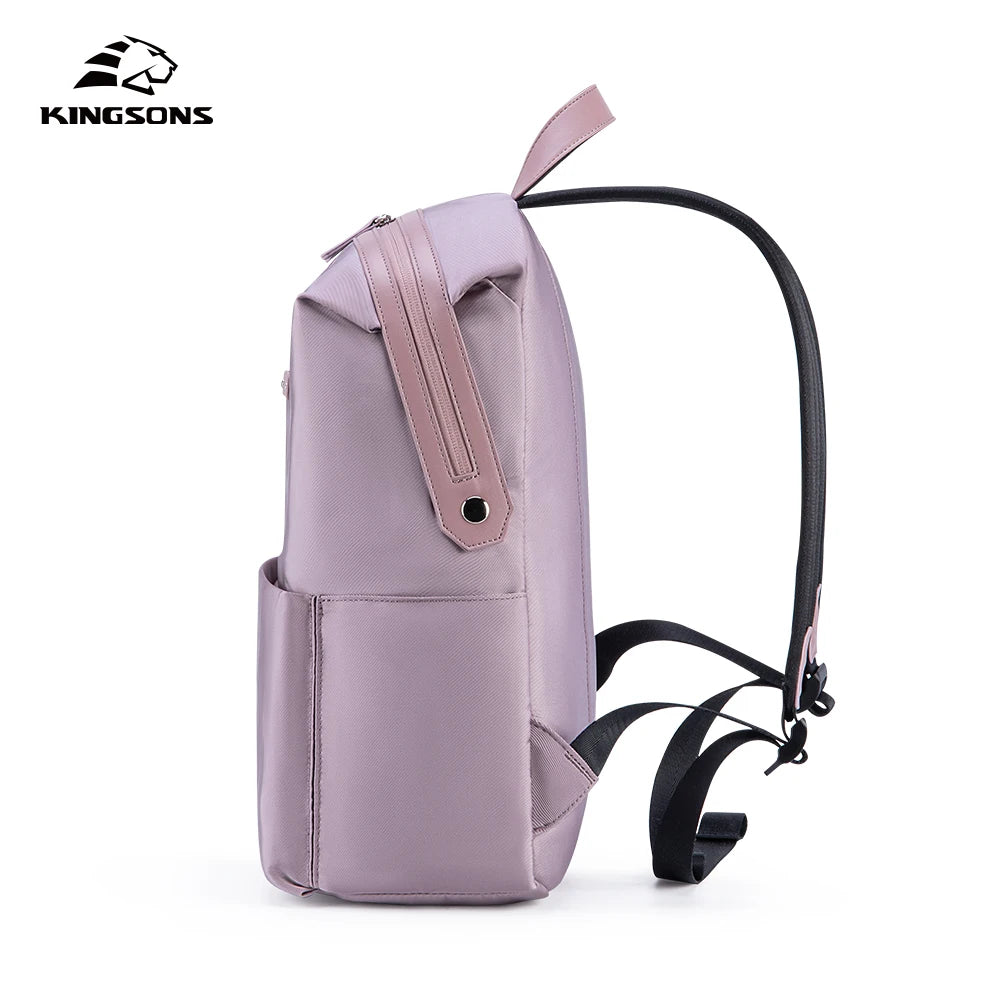 Kingsons women's school backpack — back panel