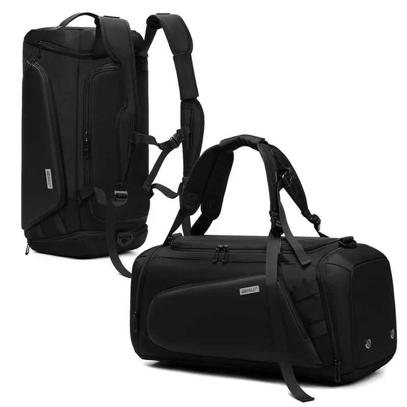Mingao 1917 Waterproof Sports Gym Duffle Bag - Black