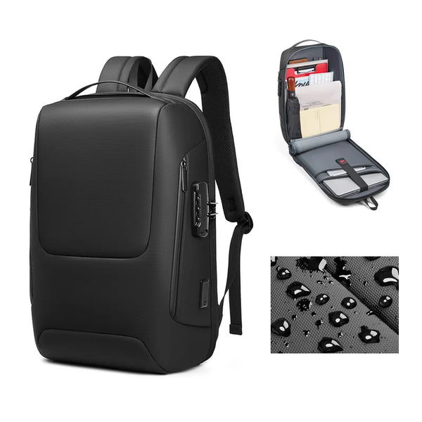 Mingao 231019 College Anti-Theft USB Laptop Backpack