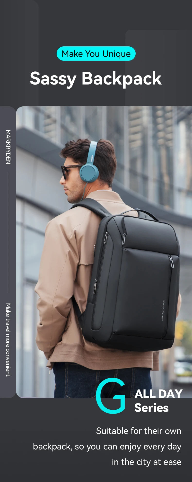 Mark Ryden Scutum MR9808 Waterproof Oxford Backpack