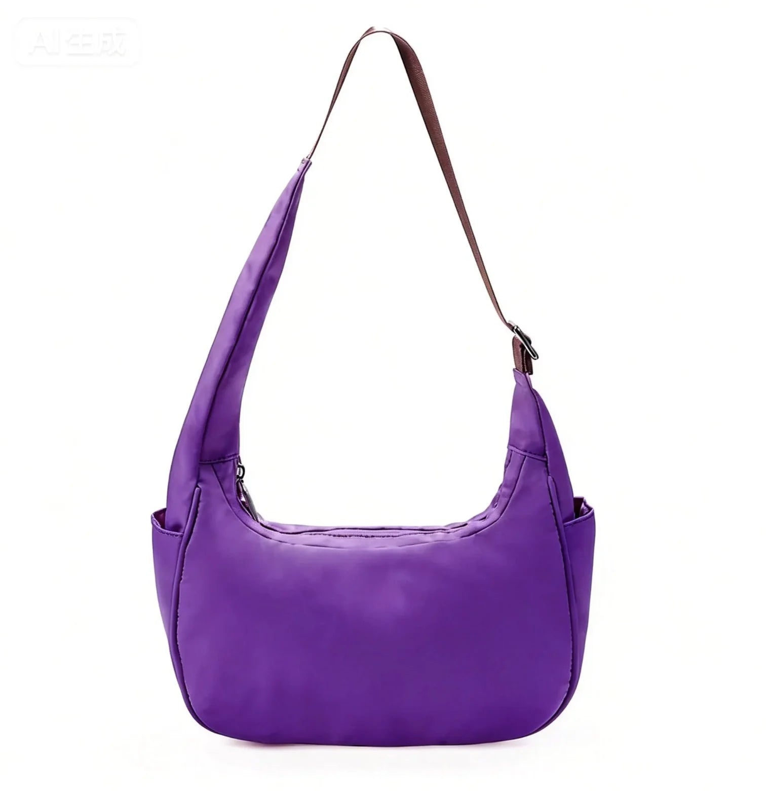 Backper Hercules Leopard Crossbody Tote — Purple