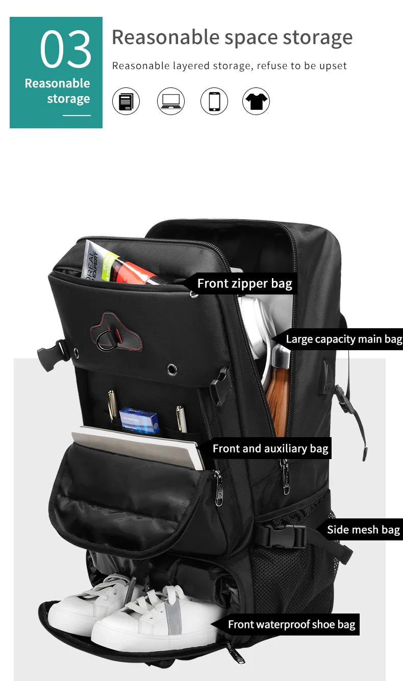 Mingao 2070-1 70L Waterproof Nylon Travel Backpack - detail 5