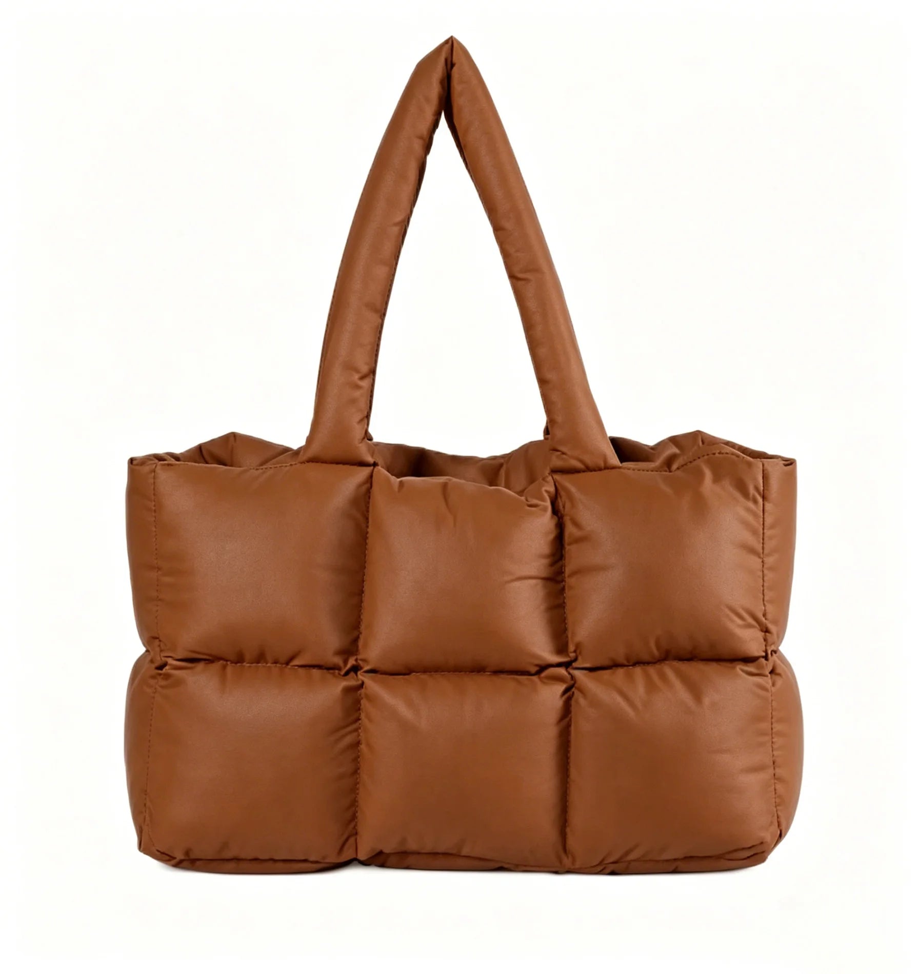 Backper Pollux Quilted Cloud Tote — Camel