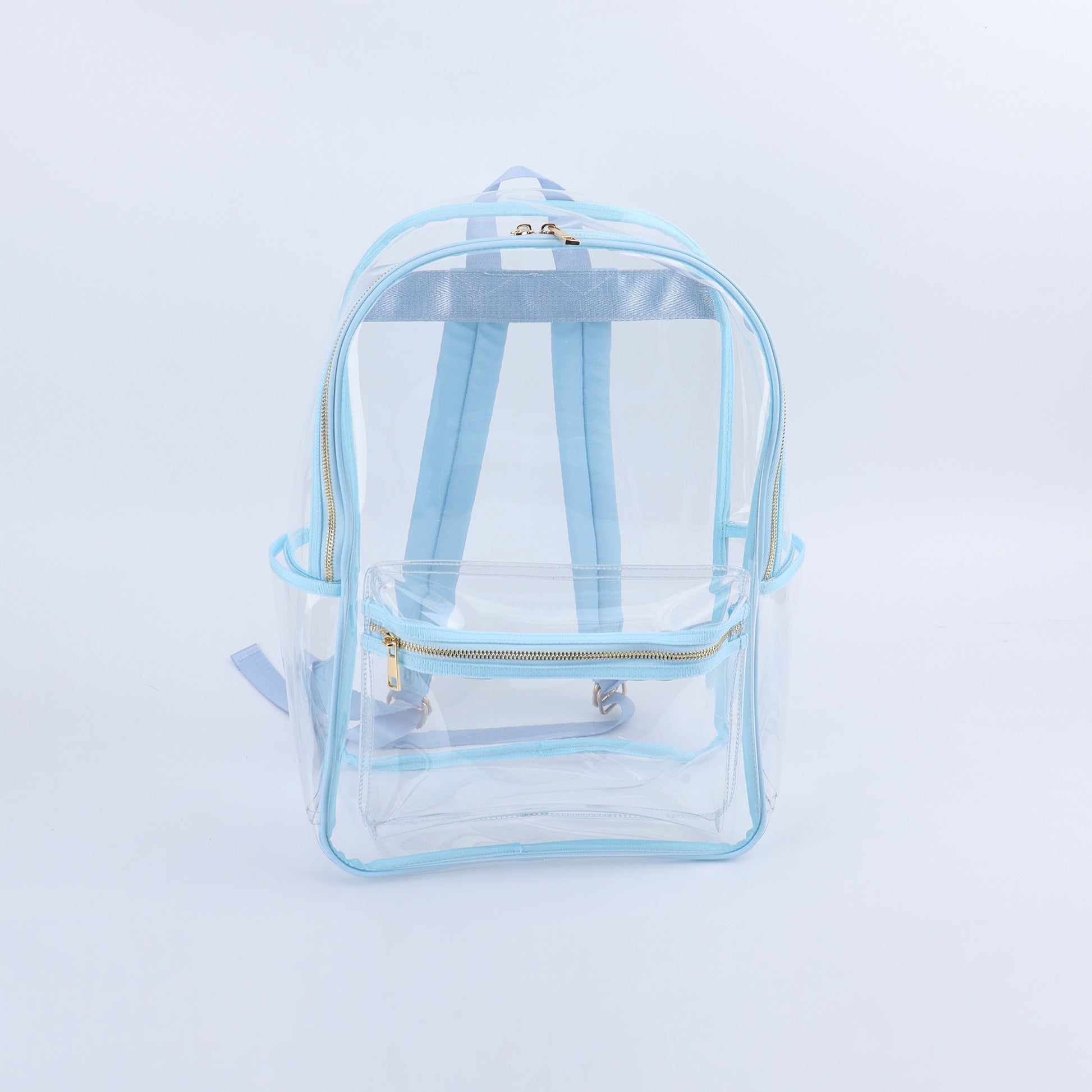 Backper Perseus Clear PVC Stadium & School Backpack — Ice Blue