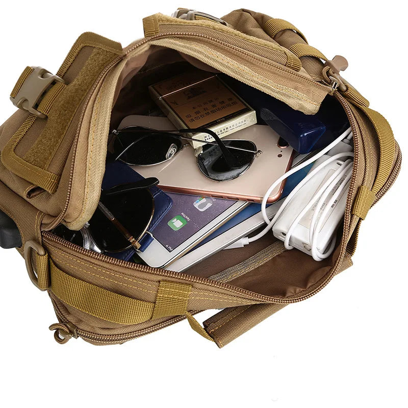 Hong HT-007 USB Tactical Shoulder Sling Bag