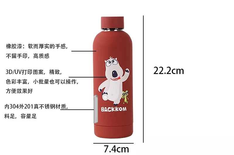 500ml Reusable Stainless Steel Vacuum Bottle – Laser Logo – 4
