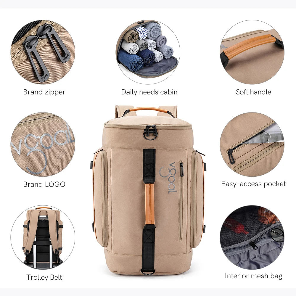 Kingsons travel backpack — lifestyle shot