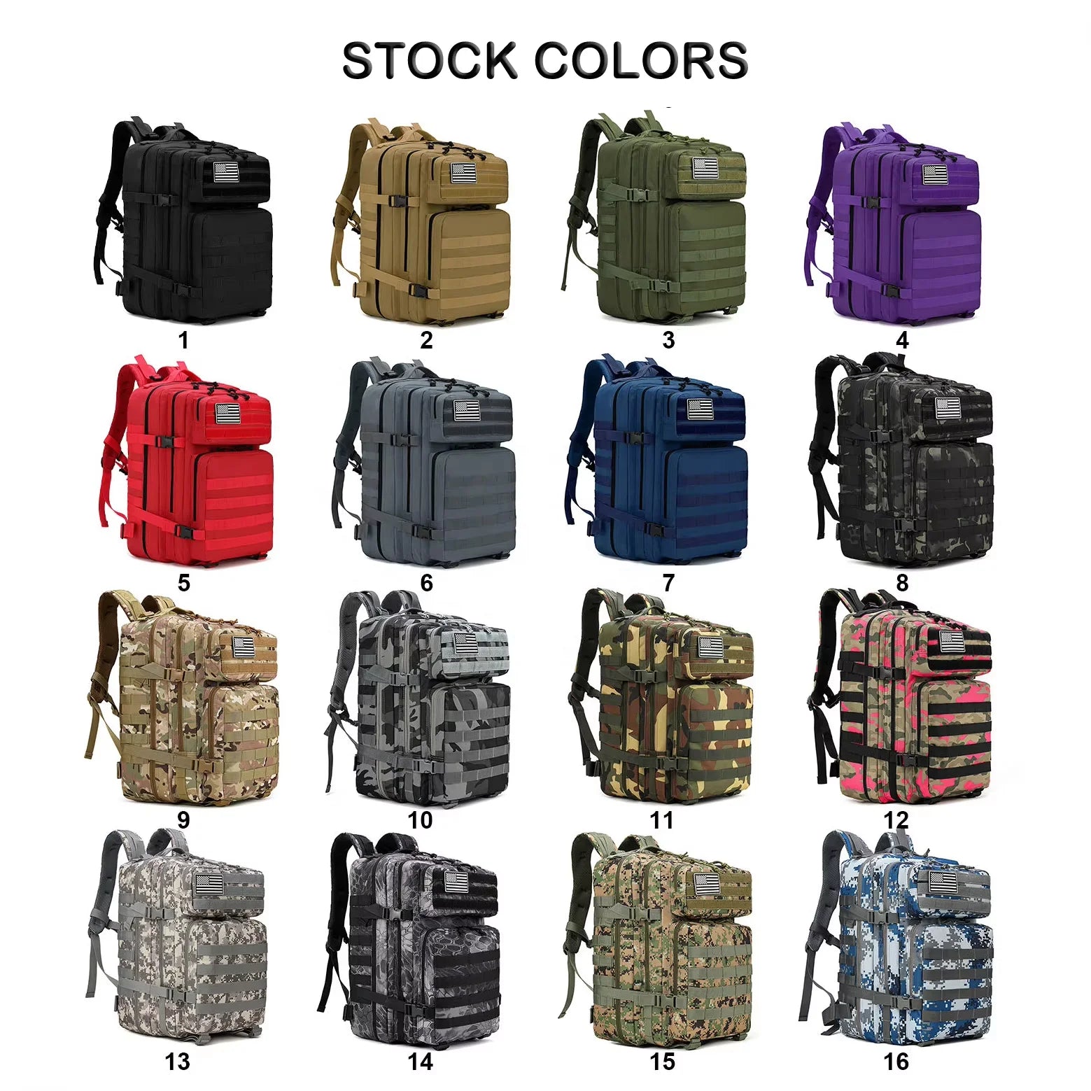 Hong BM-24M664 36-56L Waterproof Tactical Travel Backpack