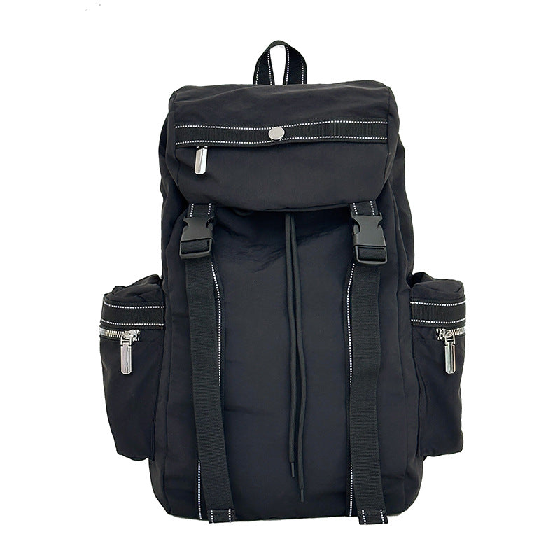 Hip-Hop Letter Print Travel Daypack - Black - Caliban SJ8158SCH Senjia
