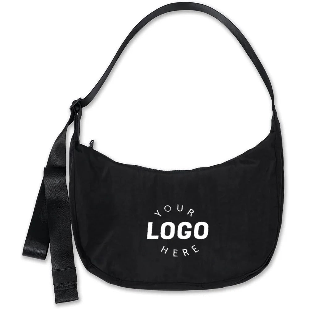 Backper Gemini Crescent Hobo Bag — front view