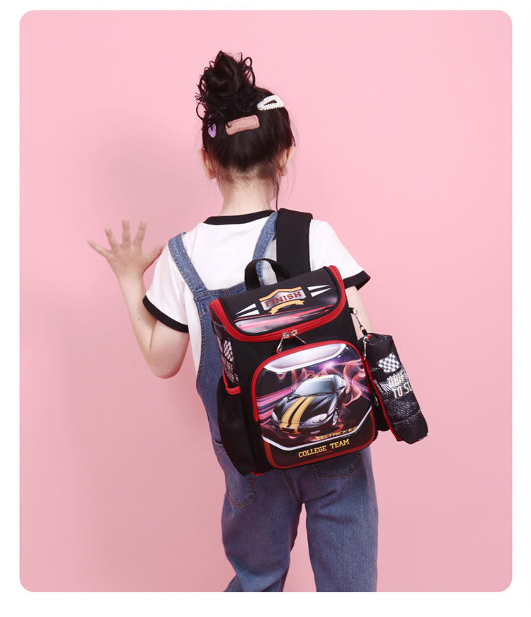 Kawaii Unicorn Print Kids School Backpack Senjia - back