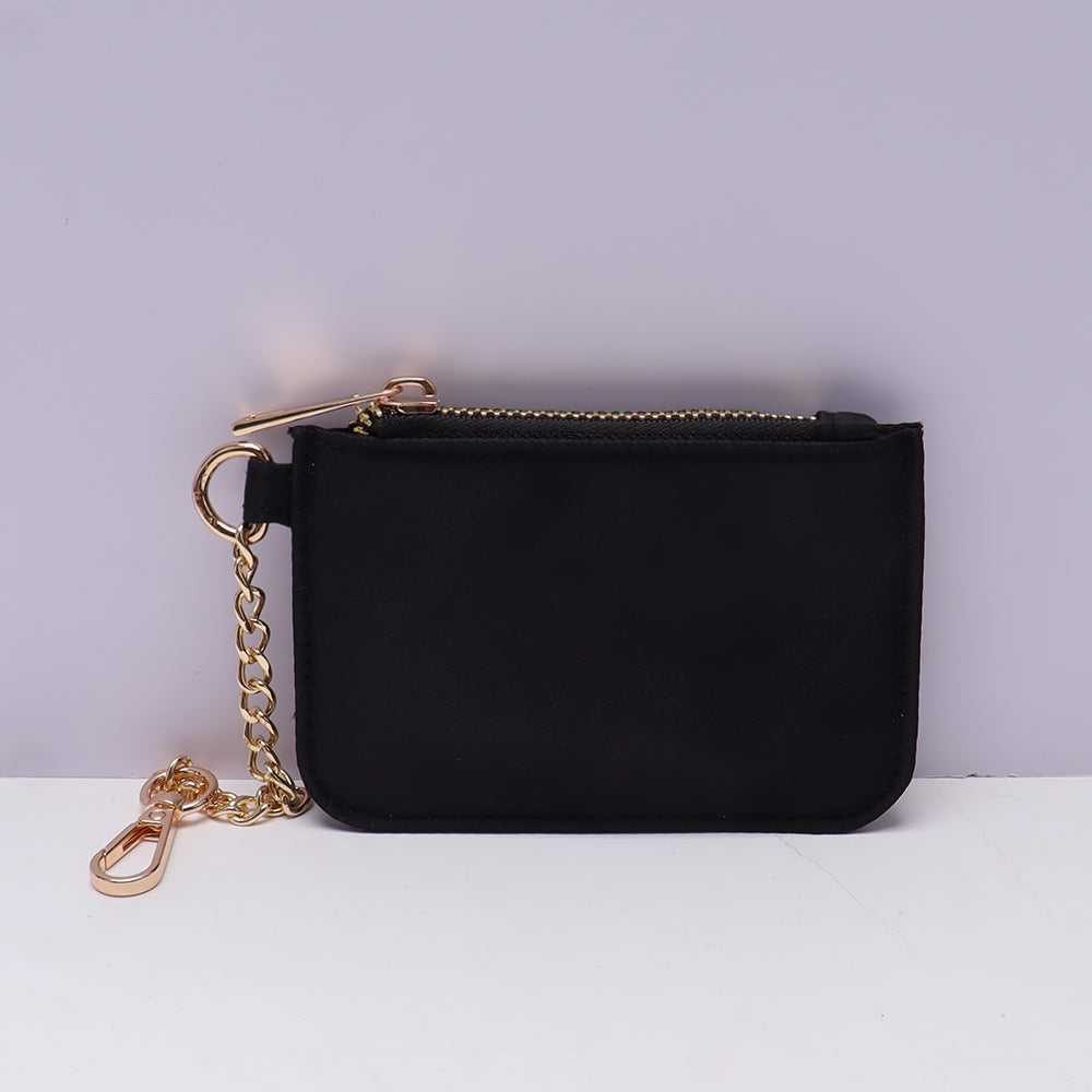 Backper Sagitta Mini Nylon Coin Purse & Key Wallet — Black