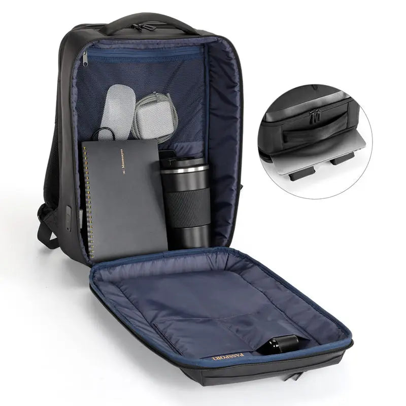 Kingsons waterproof school backpack — back panel