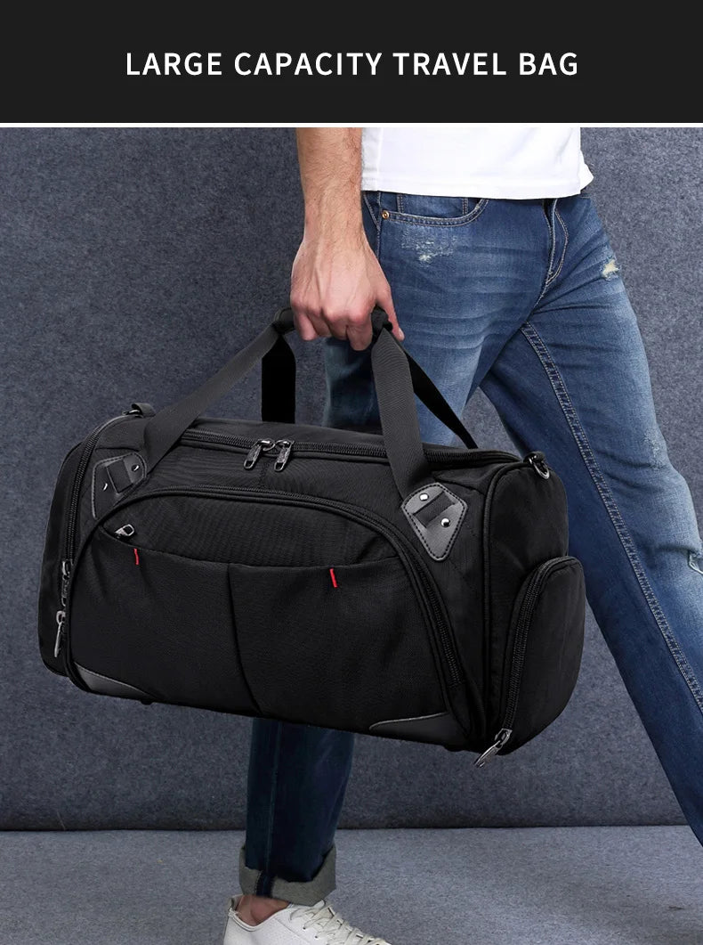 Mingao 202-2 Waterproof Sports Travel Duffle Bag with Shoe Compartment - detail 1