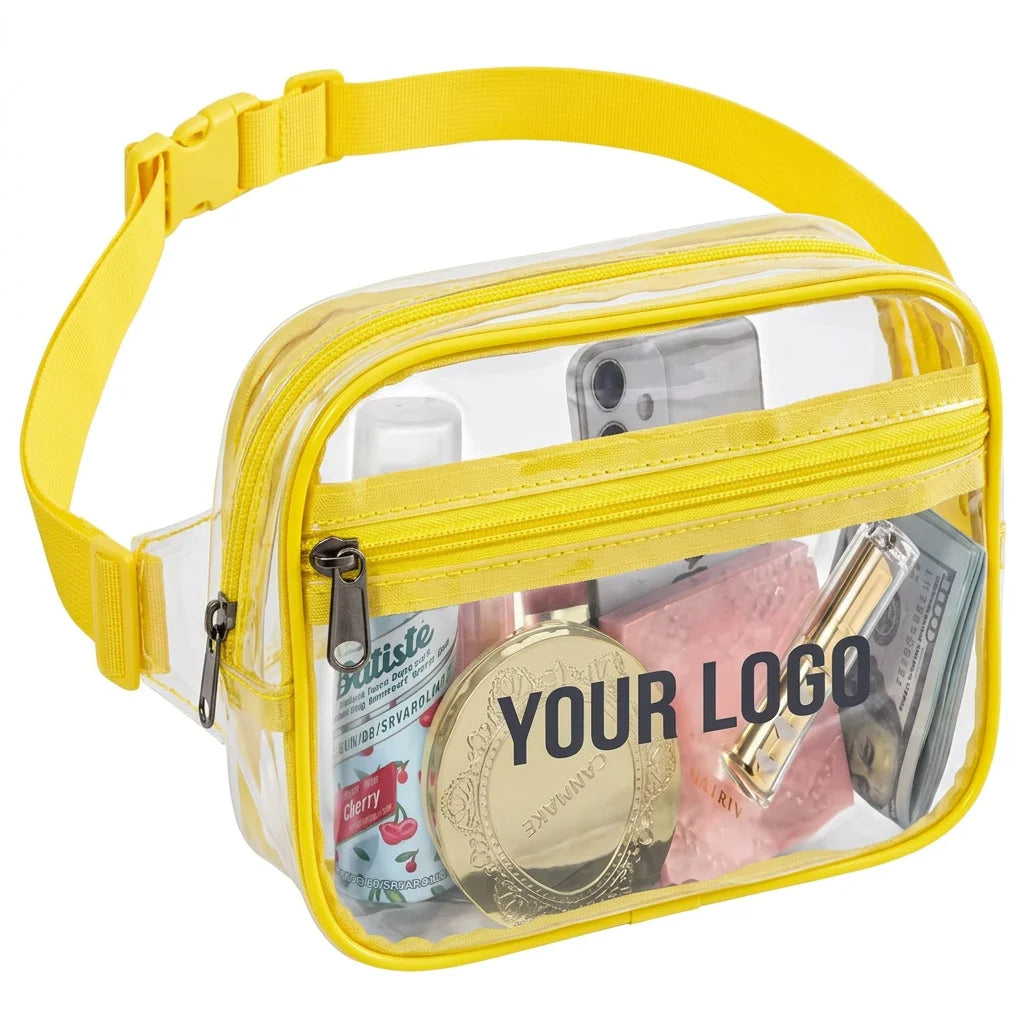 Backper Fornax Fruit-Print Clear Waist Bag — Yellow