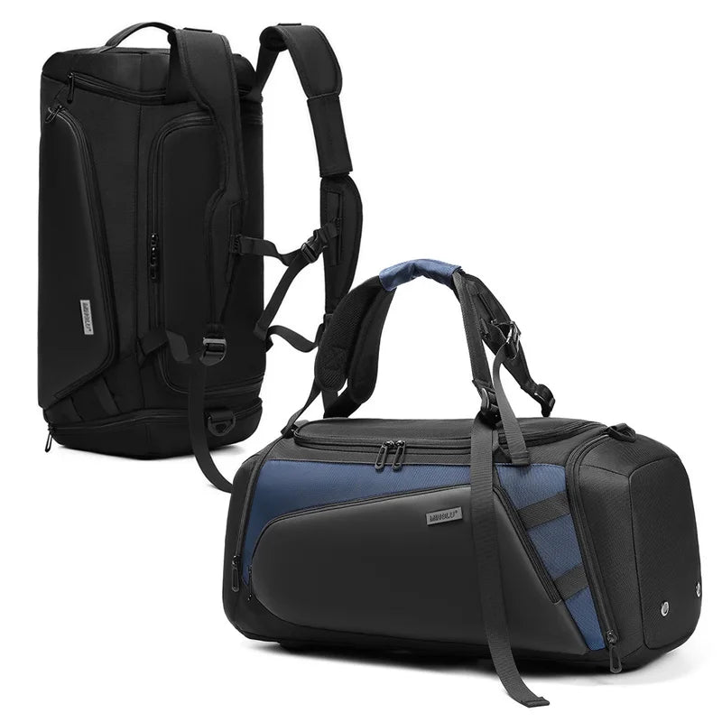 Mingao 1917 Waterproof Sports Gym Duffle Bag - Blue