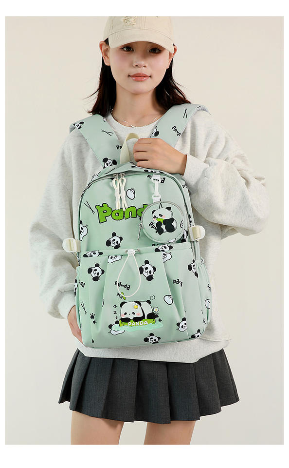 Cute Panda Cartoon Kids Backpack - Primrose SJ8268SCH - Senjia wholesale backpack detail