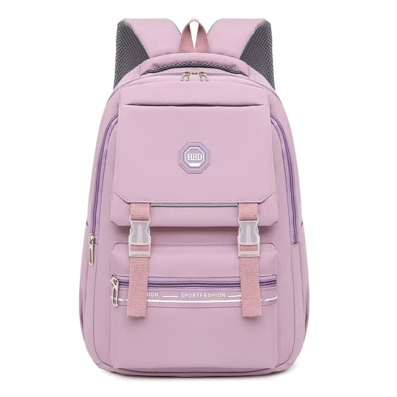 Kindergarten & Elementary Waterproof Backpack - Purple - Foxglove SJ8386SCH Senjia