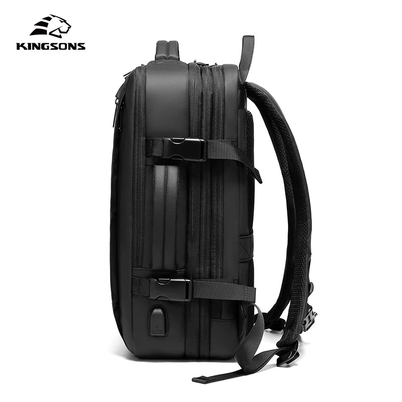 Kingsons men's waterproof travel backpack — front view