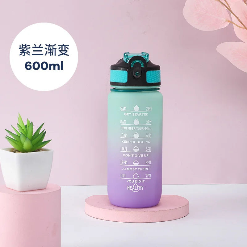 600ml Motivational Sports Water Bottle – BPA-Free – 9