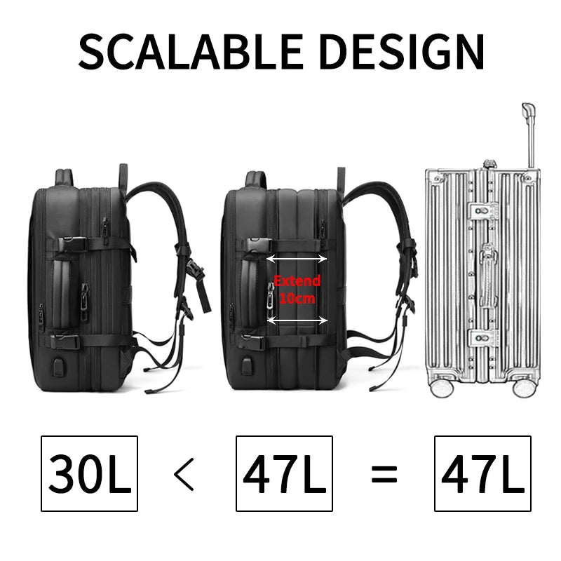 Mingao 1908 Multifunctional USB Travel Laptop Backpack