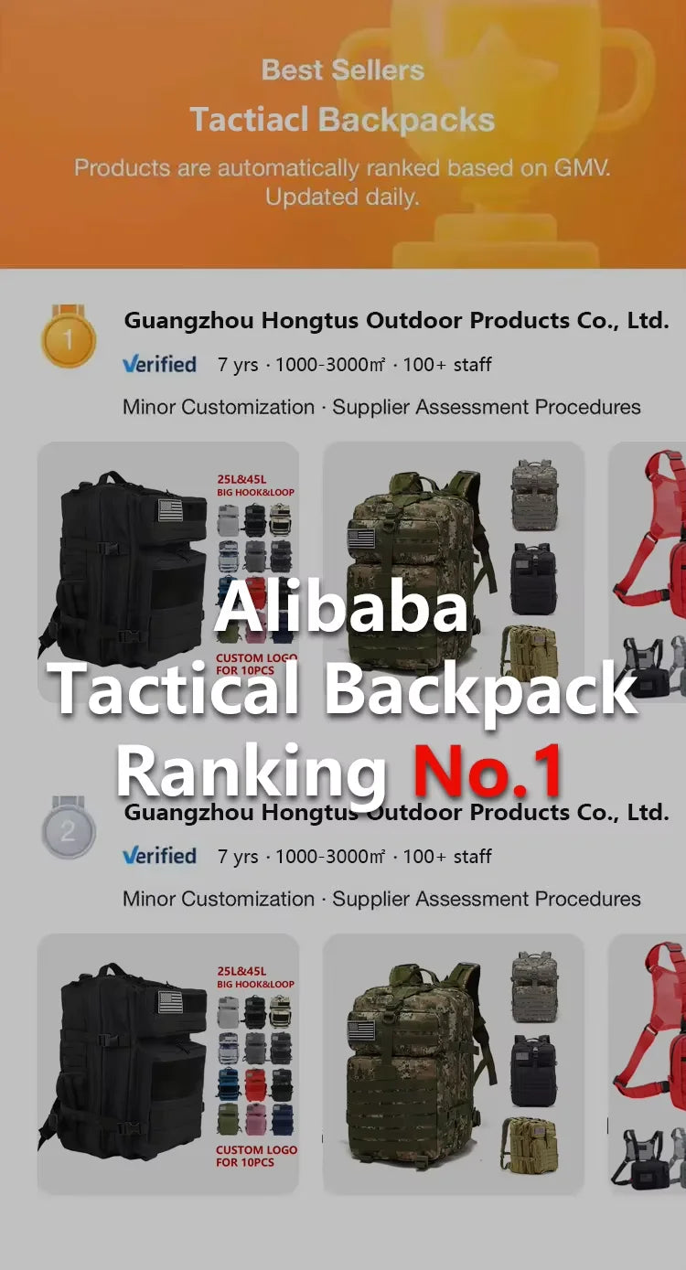 Hong BM-24M664 36-56L Waterproof Tactical Travel Backpack