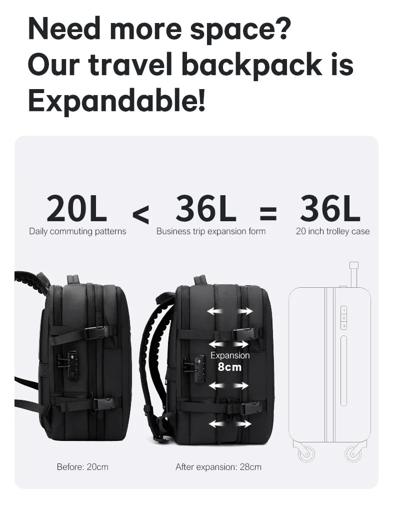 Bange Stella 3028 Expandable Polyester Backpack