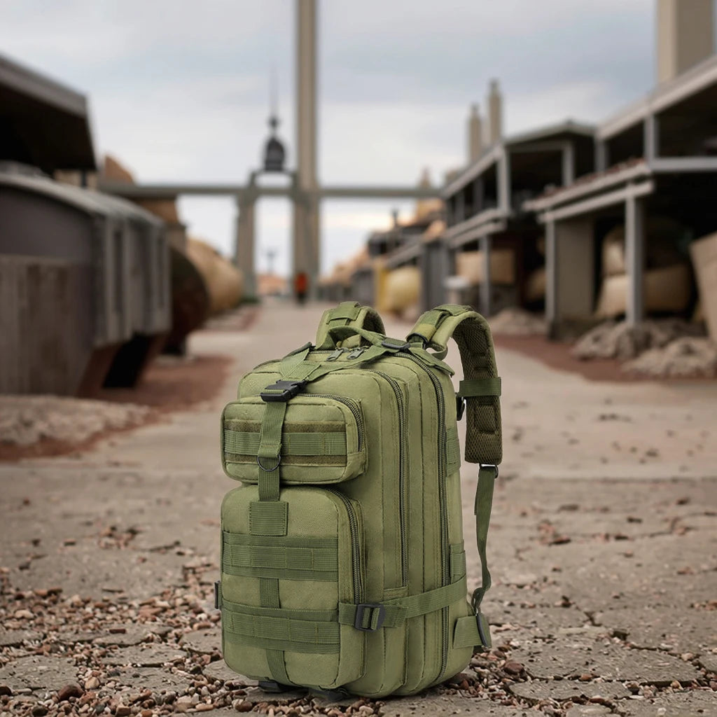 Camouflage tactical Molle backpack 30L front view