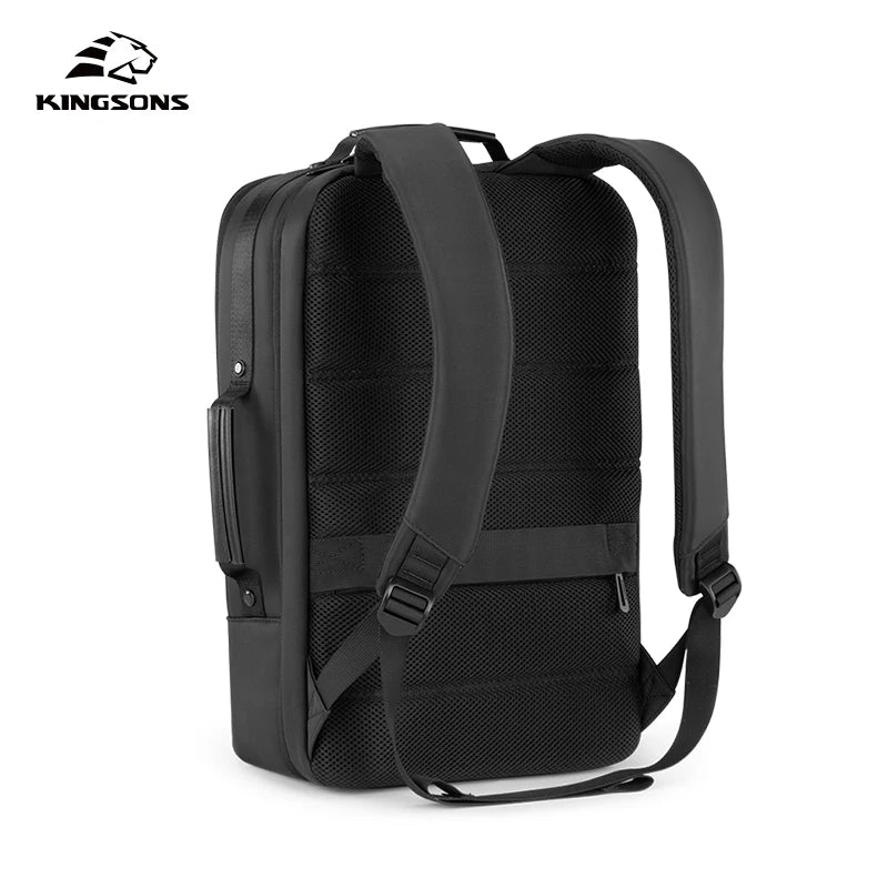 Kingsons USB charging travel backpack — side detail
