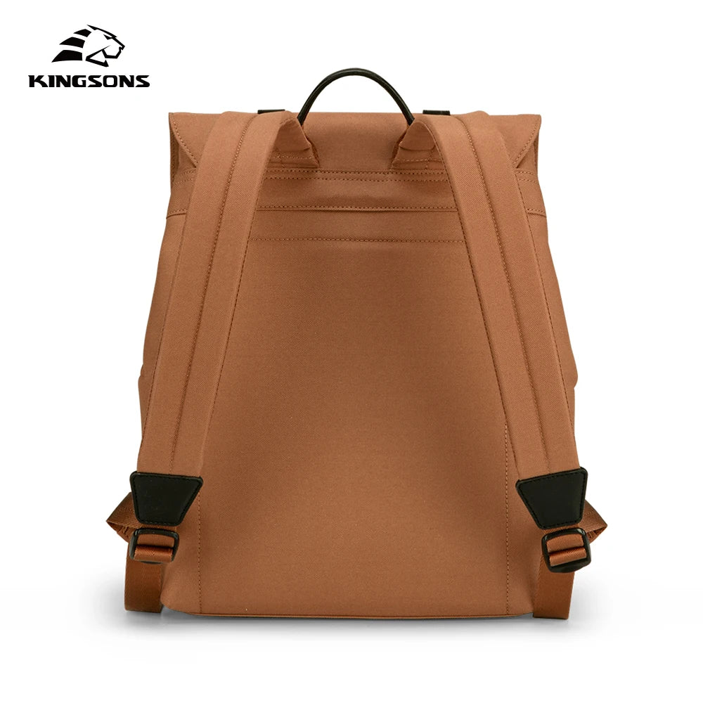 Kingsons women's waterproof school backpack — back panel