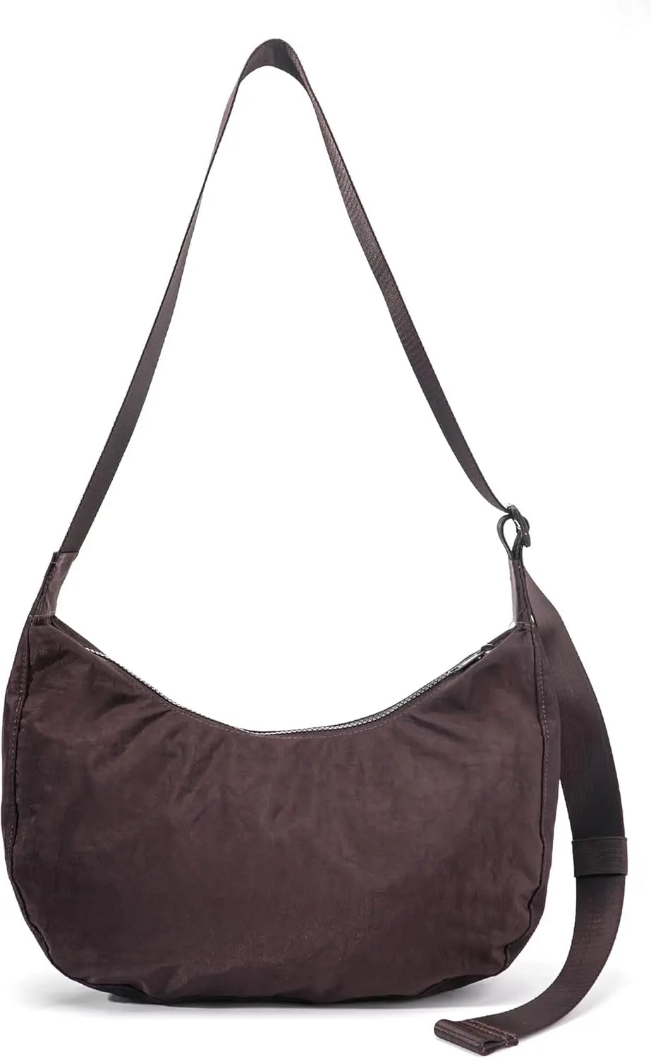 Backper Gemini Crescent Hobo Bag — Chocolate Plum