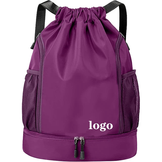 Backper Vega Drawstring Gym Bag — Purple