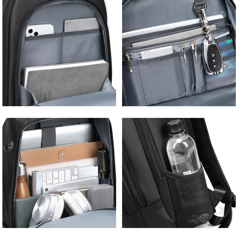 Mingao 038 Waterproof USB Business Laptop Backpack