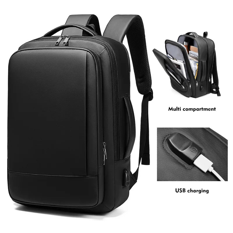 Mingao 1905 USB Waterproof 15.6" Laptop Backpack - front view