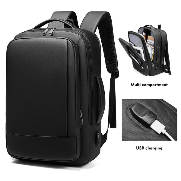 Mingao 1905 USB Waterproof 15.6" Laptop Backpack - front view