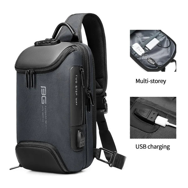 Mingao 7082 USB Anti-Theft Crossbody Sling Bag
