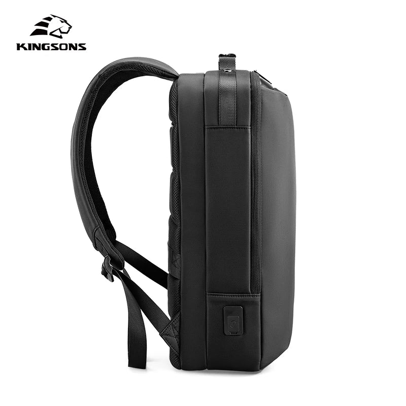 Kingsons USB charging travel backpack — interior compartment