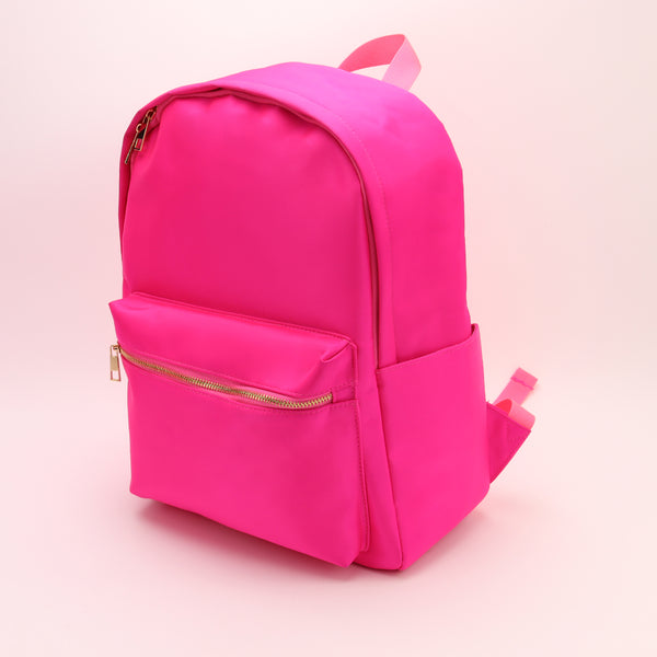 Backper Aquila 15-inch Nylon Laptop Backpack — Hot Pink