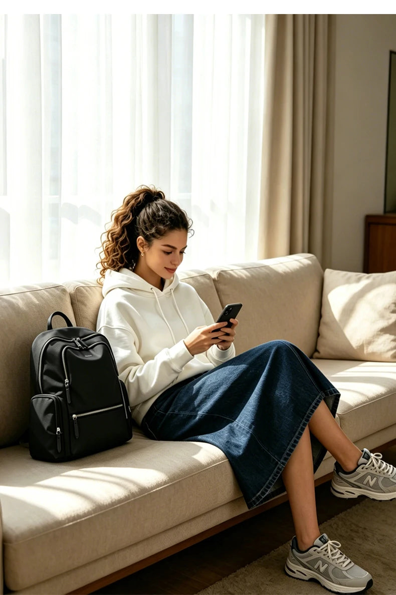 Bange LY507 Celeste Women's Laptop Backpack - Anti-Theft Design