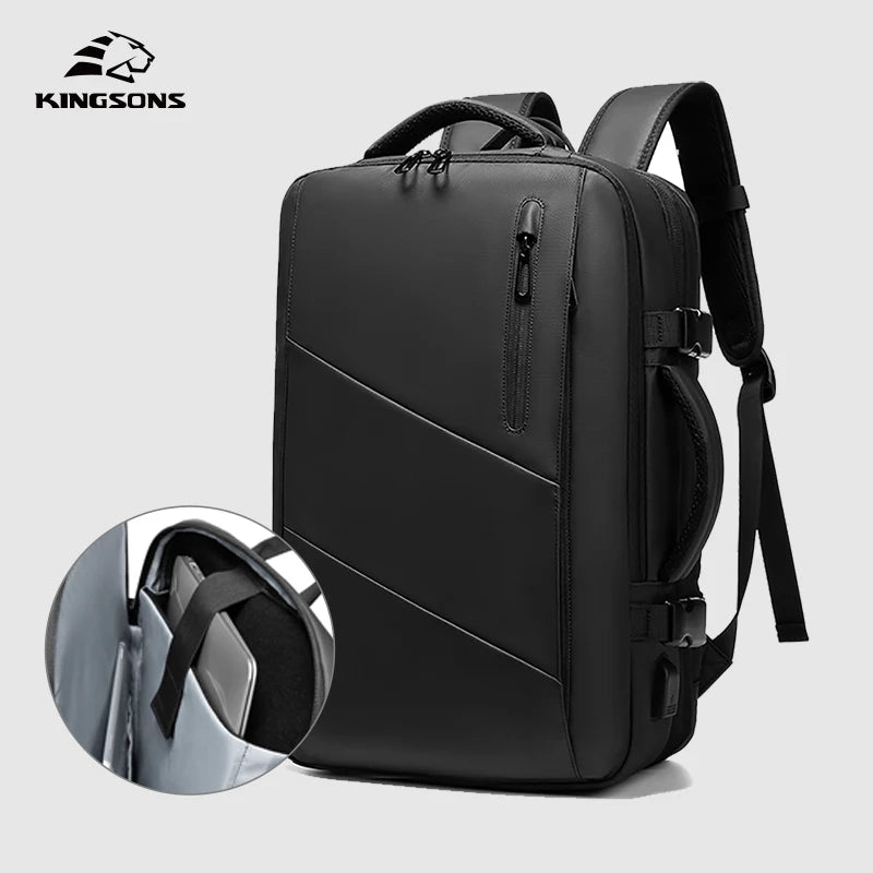 Kingsons men's waterproof travel backpack