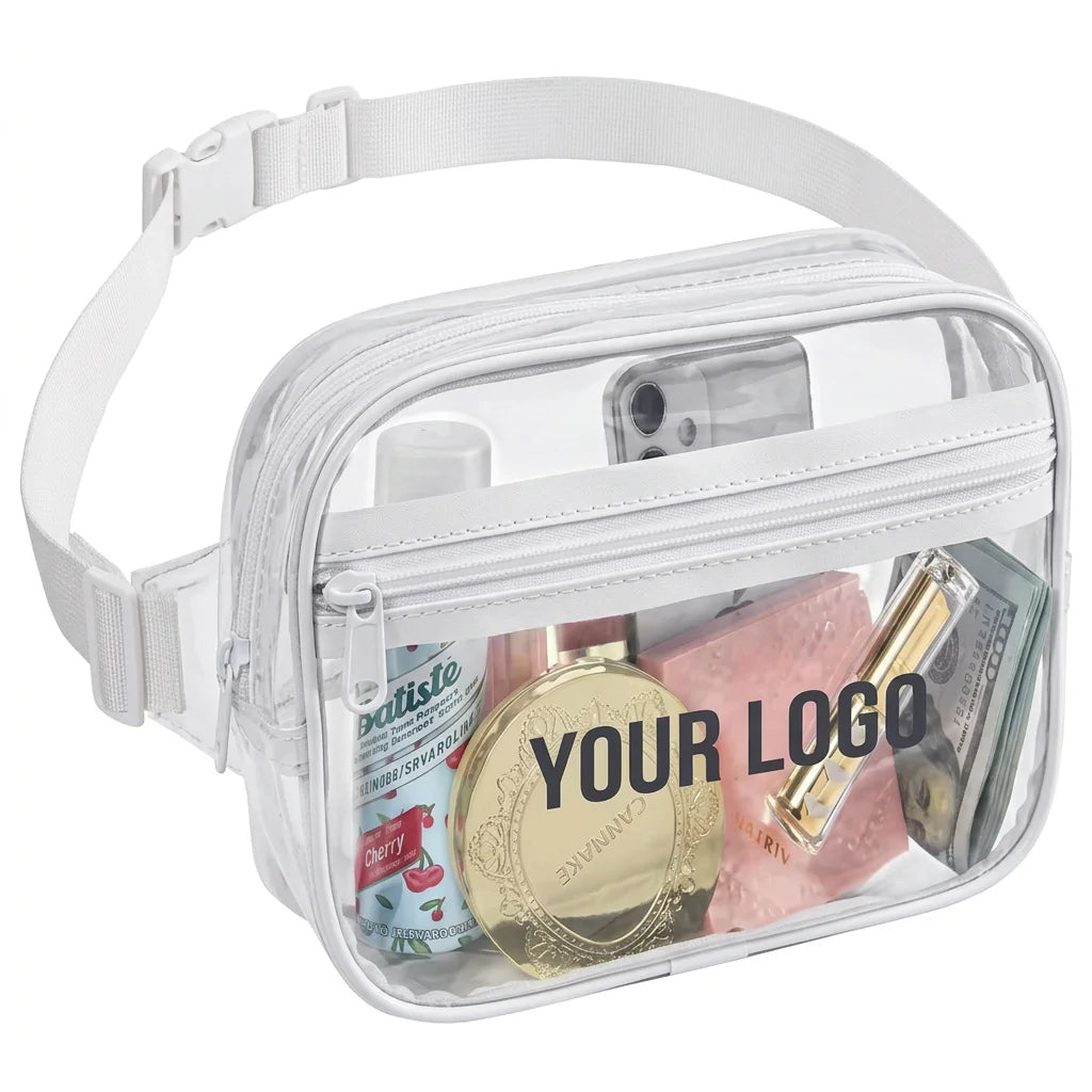 Backper Fornax Fruit-Print Clear Waist Bag — White