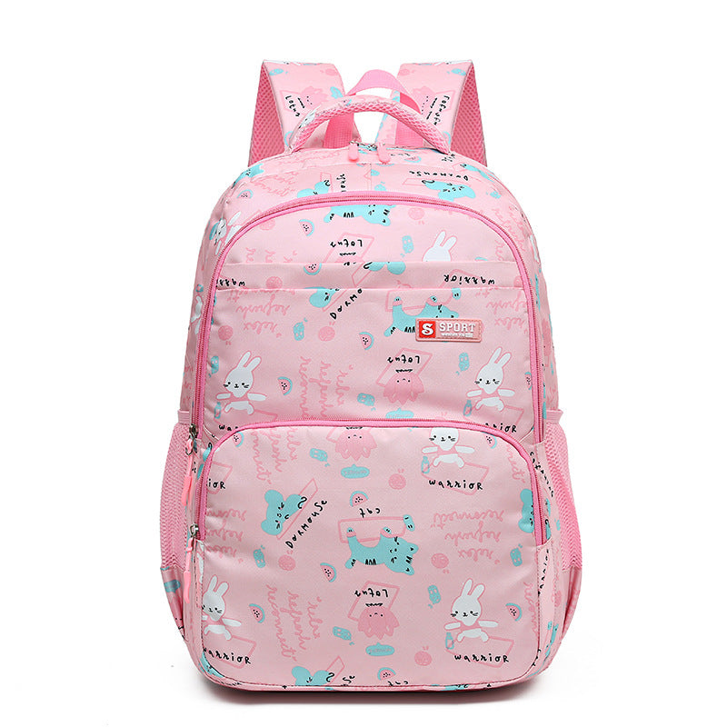 Cute Rabbit & Animal Pattern Kids Backpack - Pink - Crocus BP6694 Senjia