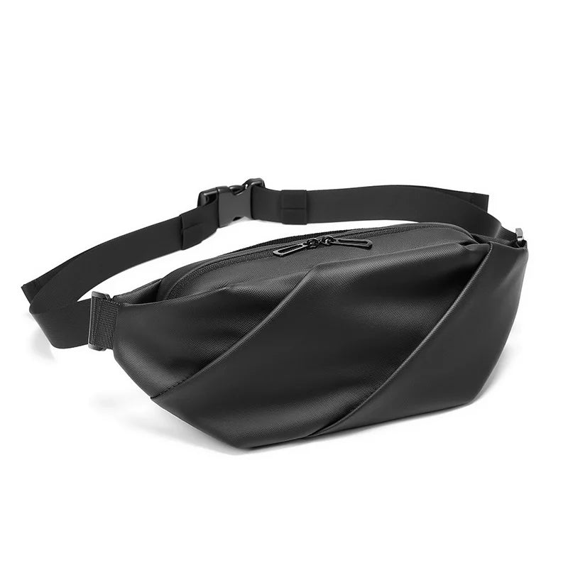 Mingao 1211 Korean Waterproof Crossbody Sling Bag - Black (No Logo)