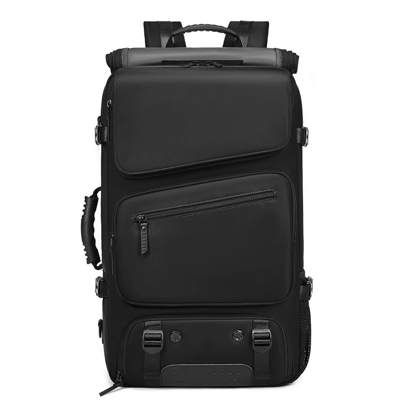 Mingao 221020 Expandable Anti-Theft USB Travel Backpack - Black 290 Nylon