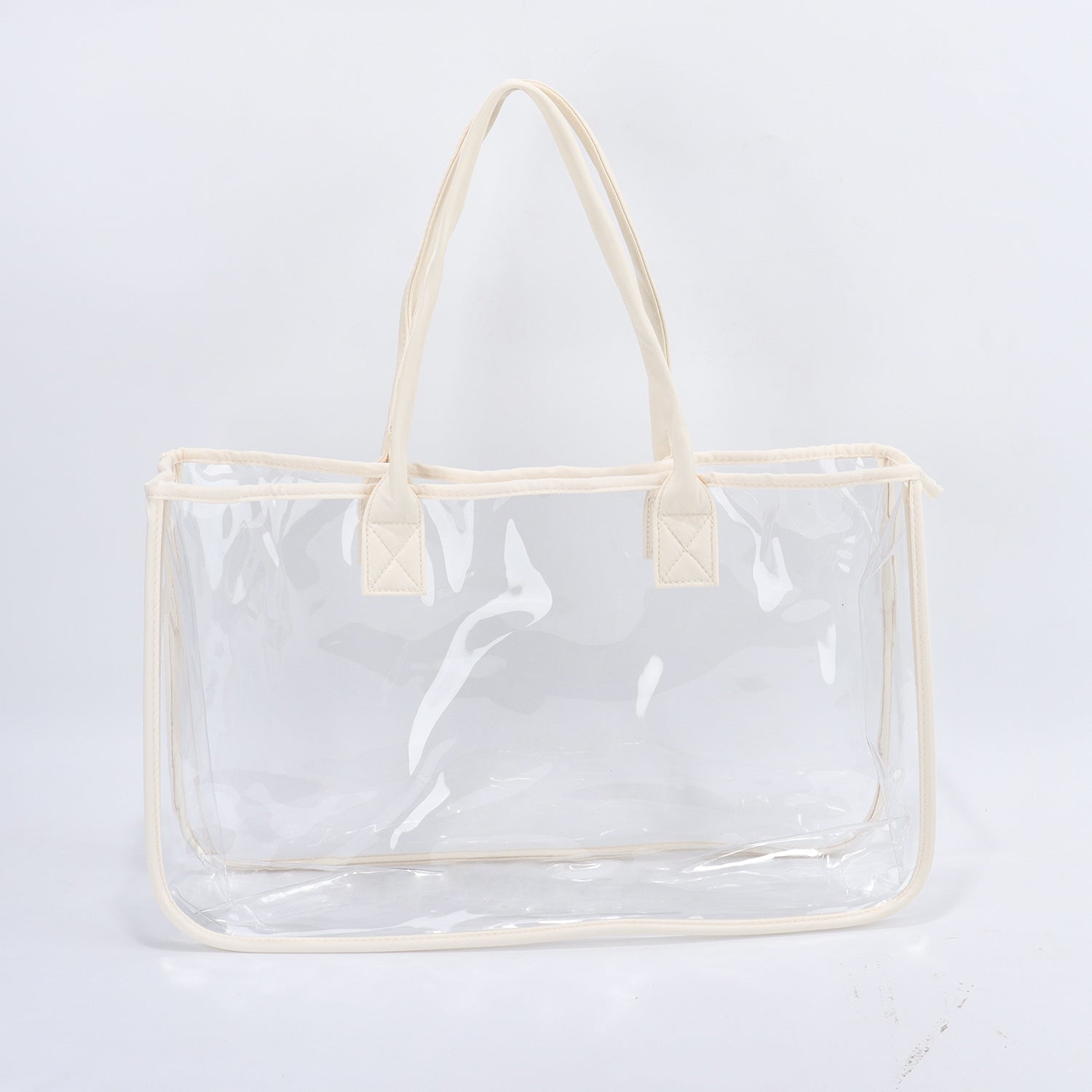 Backper Cetus Clear PVC Beach & Shopping Tote — Nude