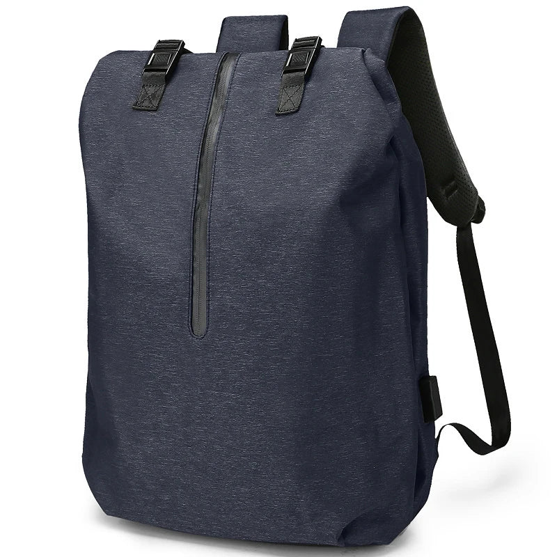Mingao 1810-L USB Anti-Theft School Laptop Backpack - Blue