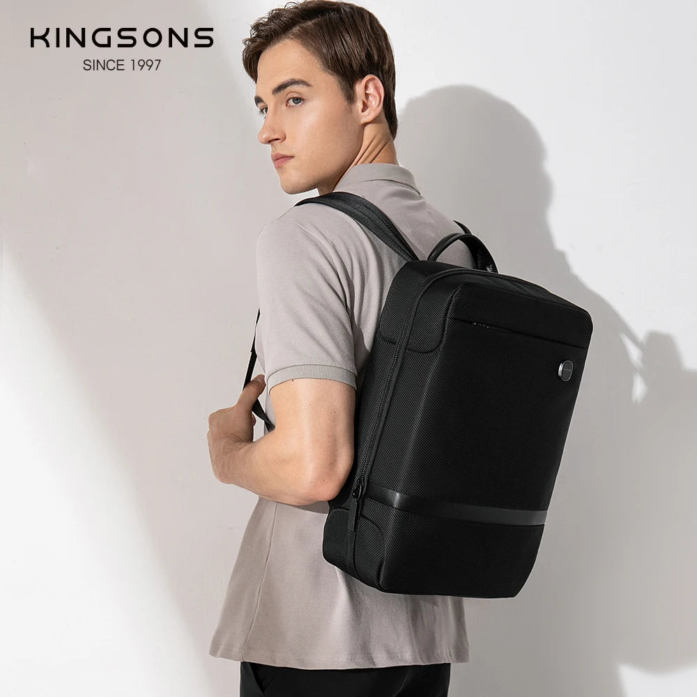 Kingsons women's business backpack — interior compartment