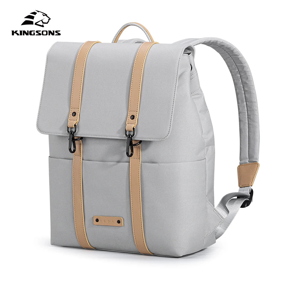 Kingsons women's waterproof school backpack — interior compartment