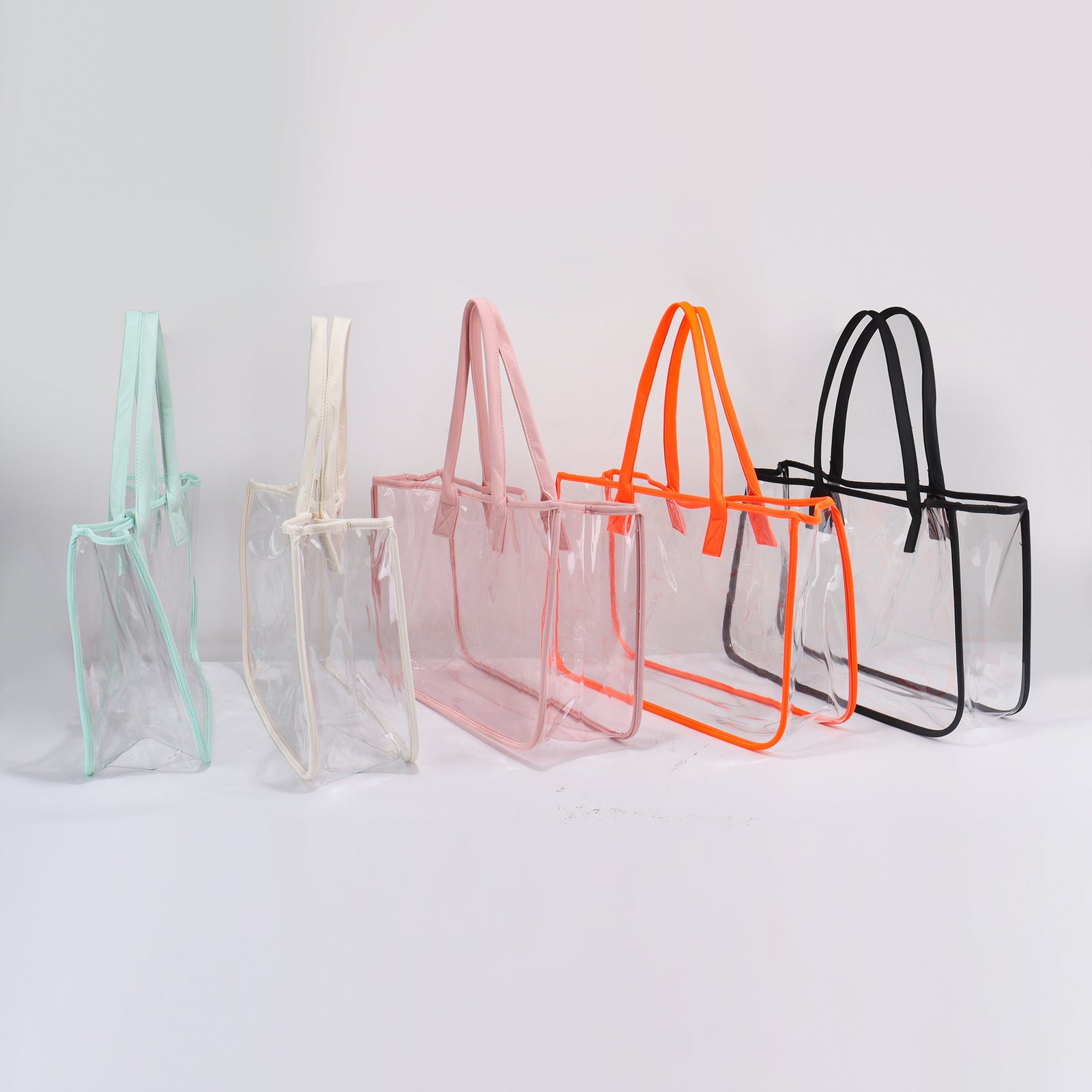 Backper Cetus KM2858 clear PVC beach tote detail